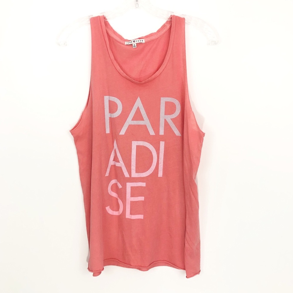 4/$25 Junk Food “Paradise” Graphic Vacay Tank M